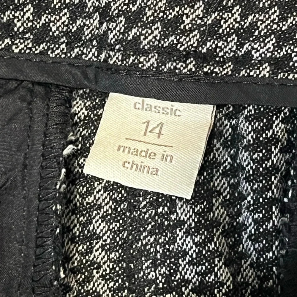 Plus size wide leg black and grey dress pants size 14 business to dinner - Picture 15 of 16